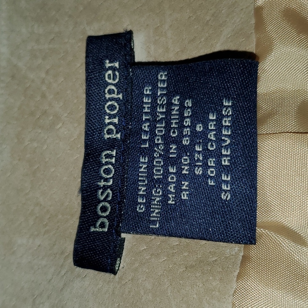 Boston Proper suede leather jacket/blazer - Picture 8 of 9